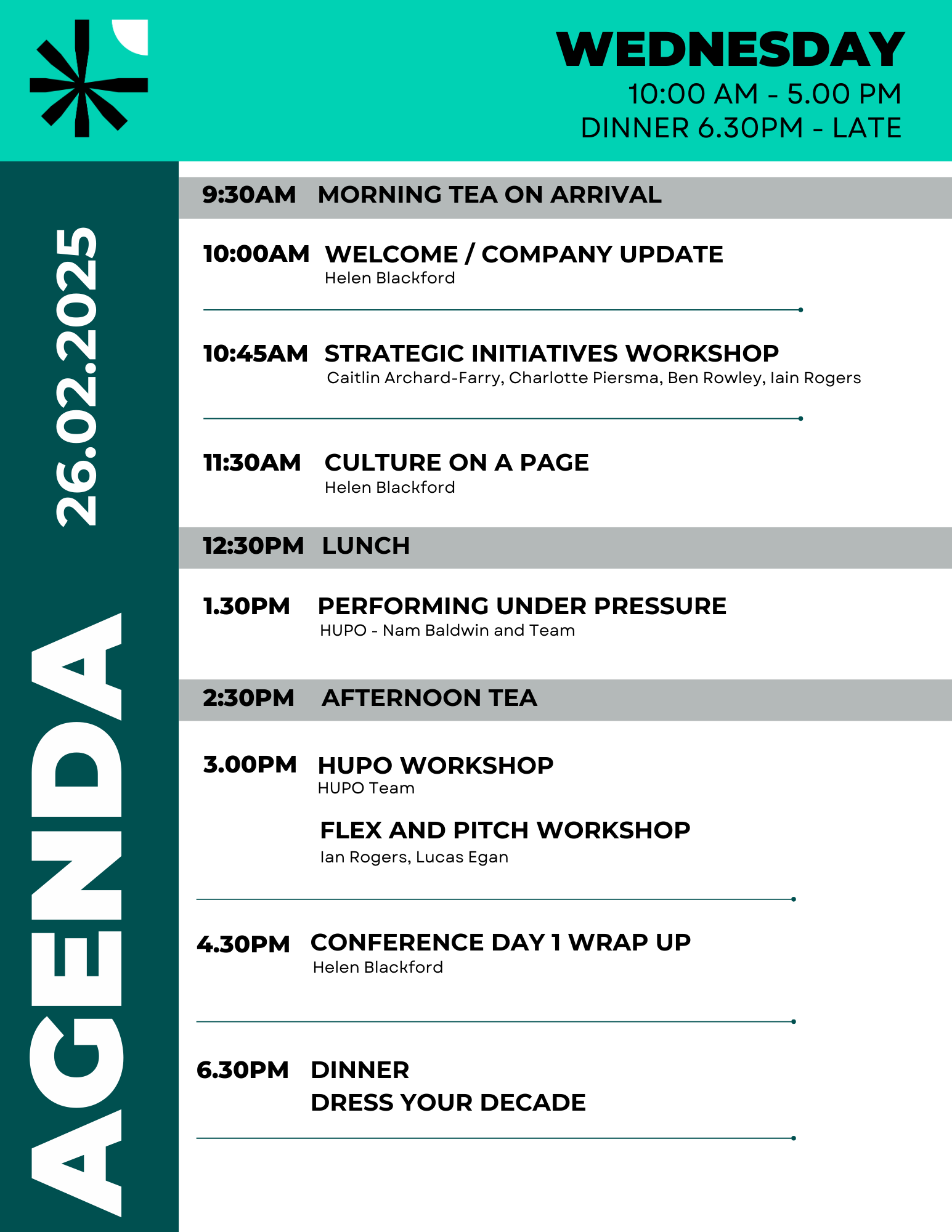 Nestworth Conference Agenda Day 1