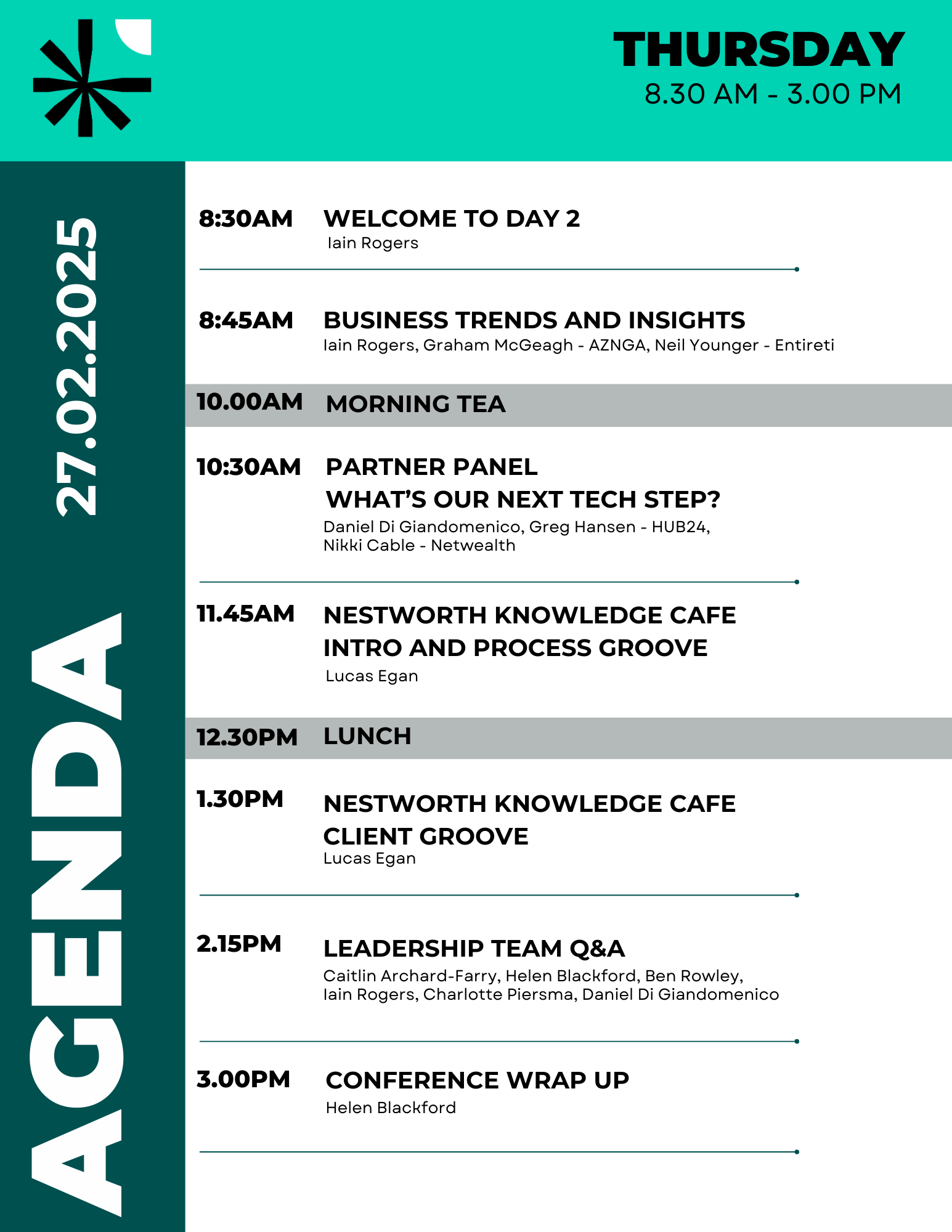 Nestworth Conference Agenda Day 2